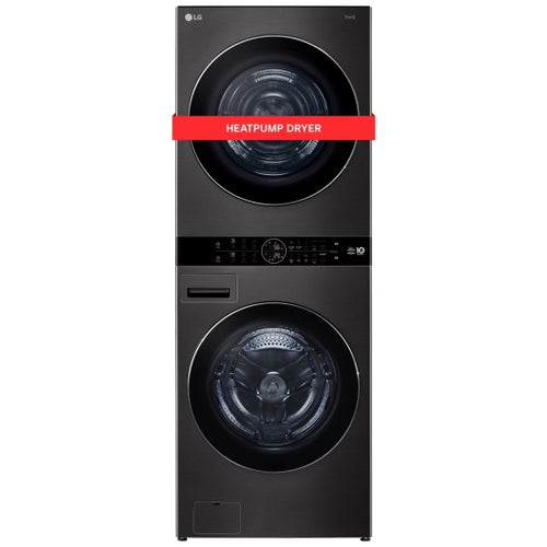 LG  Laundry Center, Ventless Heat Pump, Black Stainless Steel