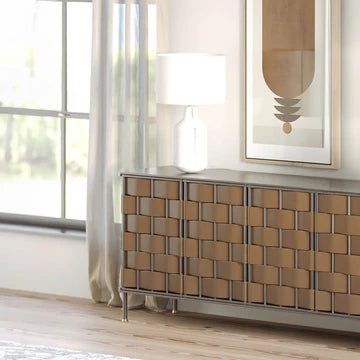 Bishop Sideboard - Brown Leather