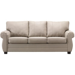 Light Grey Leather Match Sofa