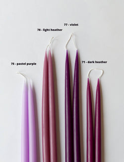 Light Heather Danish Taper Candle | 2 Pack