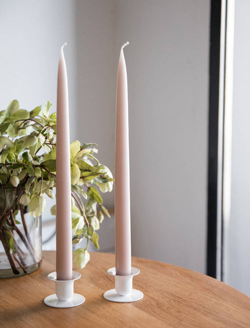 Flax Danish Taper Candle | 2 Pack