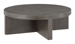 Folke Round Coffee Table Dark Brown