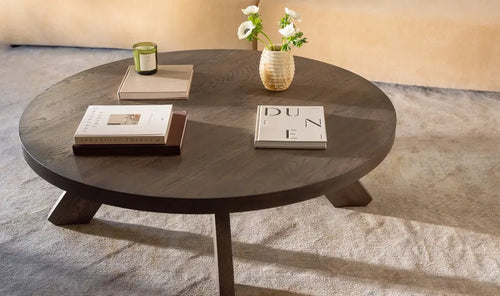Alden Coffee Table - Cool brown