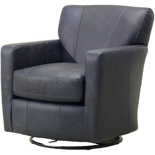 Caroly All Leather Swivel Glider