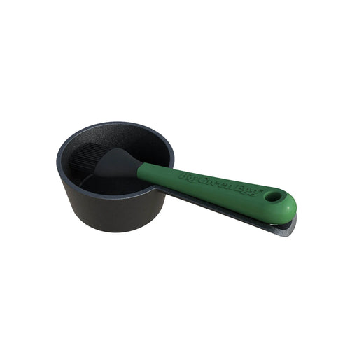 Big Green Egg Cast Iron Sauce Pot W/ Brush