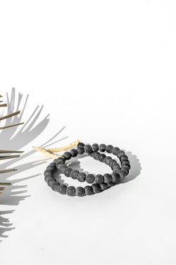 Glass Beads - Clear Black