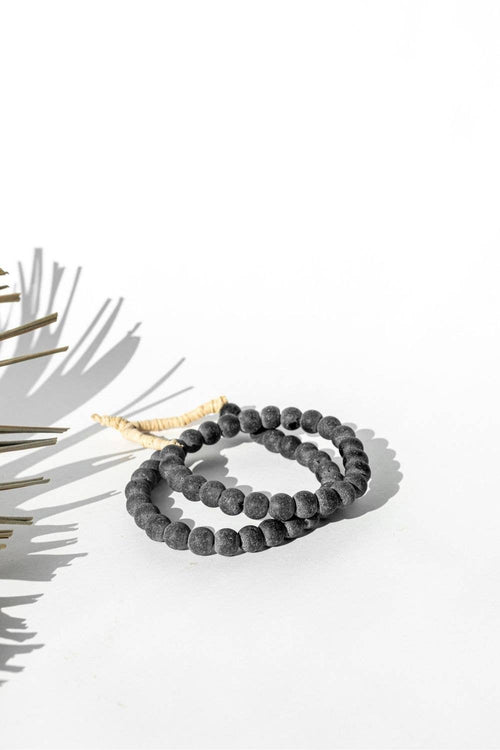 Glass Beads - Clear Black