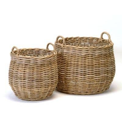 Haven Handwoven Rattan Storage Basket | Decorative Basket
