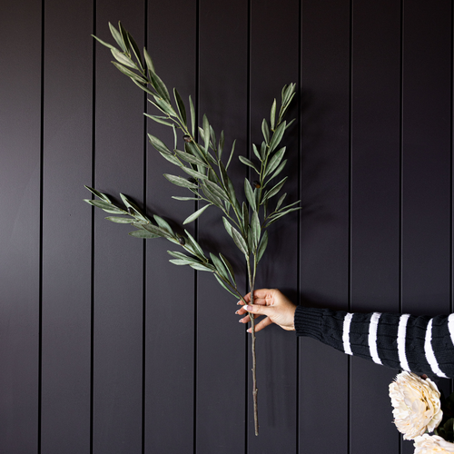 Olive Branches Green Faux Stems