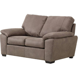 Breyer Slate Leather Loveseat