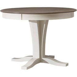 Grey Round Pedestal Dining Table