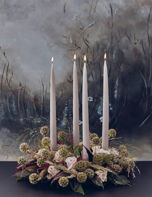 Flax Danish Taper Candle | 2 Pack