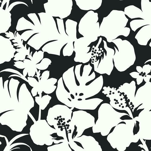 Hibiscus Arboretum Wallpaper - Black