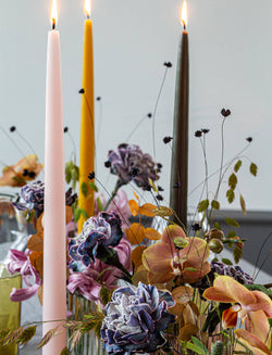 Powder Pink Danish Taper Candle | 2 Pack