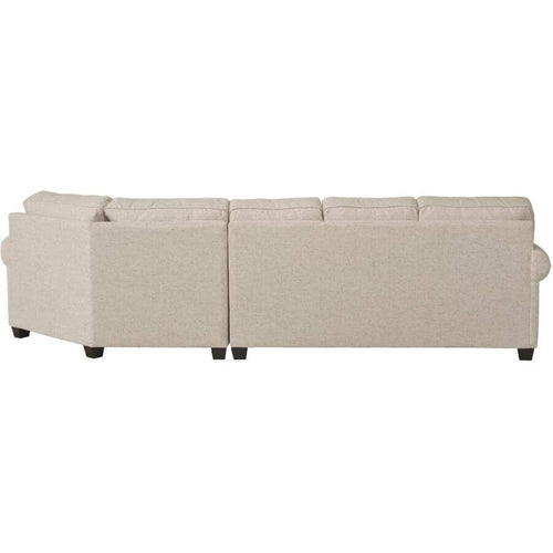 Tictac Ivory Sectional With Chaise & Cuddler