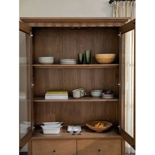 Lillian Tall Cabinet - Brown