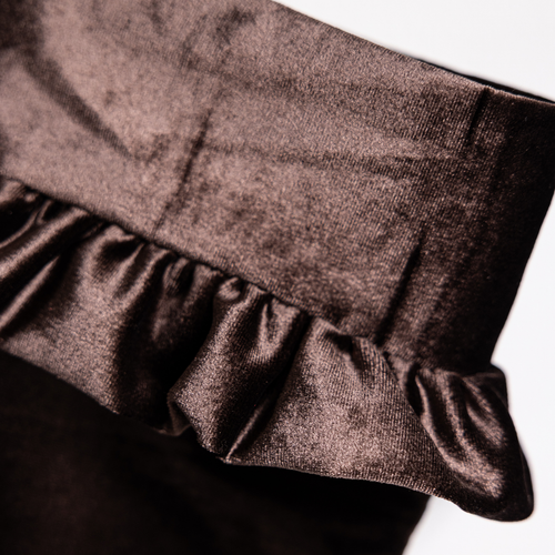 Ruffle Velvet Holiday Stocking