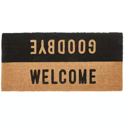 Welcome Goodbye Coir Door Mat - 22" x 47"