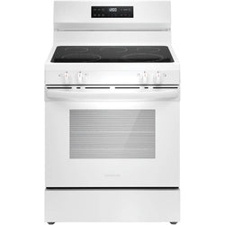 Frigidaire Range 30" 5.3 cu. ft. Freestanding Smooth Top Electric, Steam Clean - White