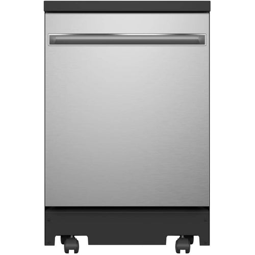 GE Portable Dishwasher 24" Top Control - Stainless Steel