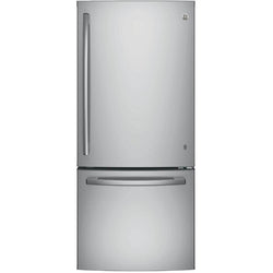 GE 30" 20.9 cu. ft. Bottom Freezer Refrigerator - Stainless Steel