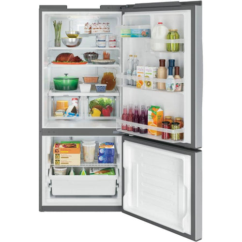 GE 30" 20.9 cu. ft. Bottom Freezer Refrigerator - Stainless Steel