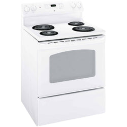 GE Range 30" Electric Coil Top - White