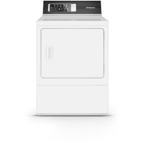 Huebsch 27" 7.0 cu. ft. Electric Sanitizing Front Load Dryer with Steam + Pet Plus - White