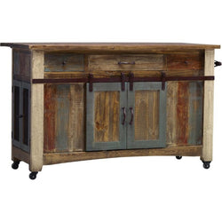 Antique Kitchen Island - Distressed