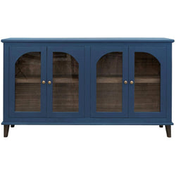 Genova Console 4 Door Cabinet - Blue