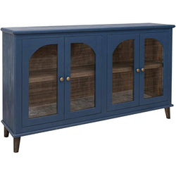 Genova Console 4 Door Cabinet - Blue