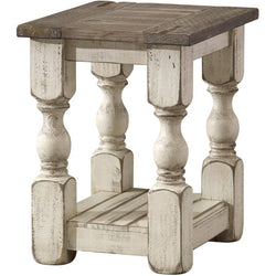 Stone Rectangular Chairside Table