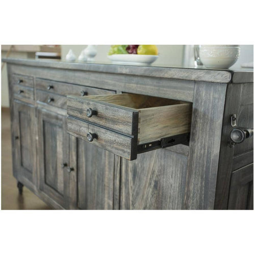 Moro Kitchen Island - Warm Grey