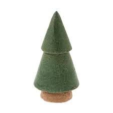 Raw Clay Christmas Tree L, Green