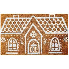 Gingerbread House Coir Door Mat - 18" x 30"