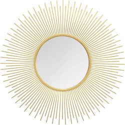 Gold Burst Round Mirror 30"