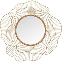 Petal Gold Wall Mirror 28"