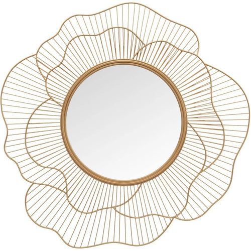 Petal Gold Wall Mirror 28"