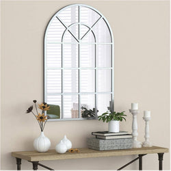 Window Wall Mirror - Silver