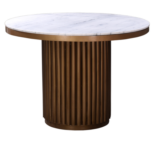 Tower Dining Table White Marble