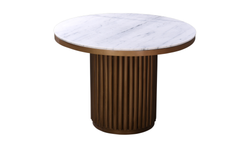 Tower Dining Table White Marble