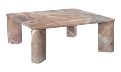 Segment Coffee Table Orange Lavante Marble