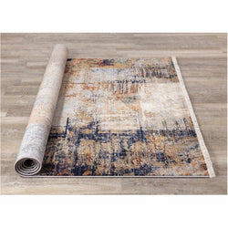 Serene Blue/Beige Area Rug 8' X 11'