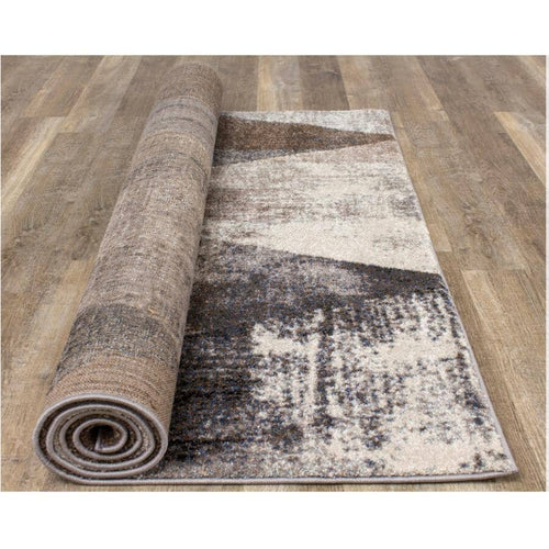 Breeze Brown & Grey Area Rug 8' X 11'