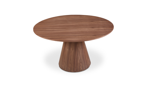 Otago Round Dining Table Walnut Brown