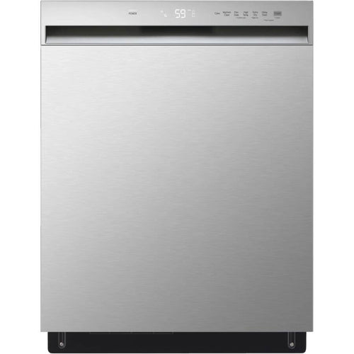 LG 24" Built-In Dishwasher with Front Controls - Third Rack - Stainless Steel