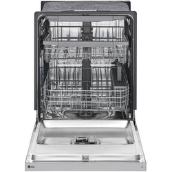 LG 24" Built-In Dishwasher with Front Controls, Third Rack - Stainless Steel