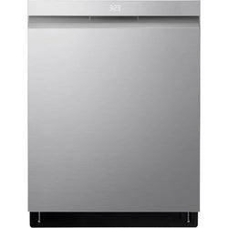 LG 24" Built-In Dishwasher with Top Controls, EasyRack - Stainless Steel