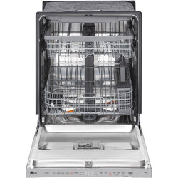 LG 24" Built-In Dishwasher with Top Controls, EasyRack - Stainless Steel