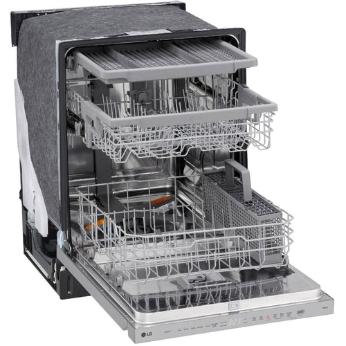 LG 24" Built-In Dishwasher with Top Controls, EasyRack - Stainless Steel